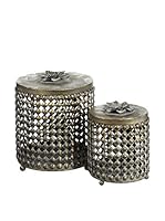 ORIENTAL FEELING Set Caja de Almacenamiento 2 Uds.