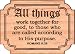 Kitchen & Housewares : All things work together for good