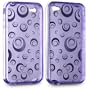 New Spiral design Silicone Case for Apple iPhone 4G, 4Gs (Purple).