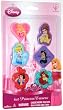 Disney Princess 6 Count Erasers - Ariel, Snow White, Bella, Cinderella, Jasmine and Aurora (1 Set)