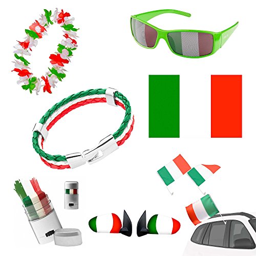 Piersando® Fan Set Fussball WM & EM Fanartikel Italien