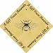 Gift Boxed Pack of 48 PERSONALISED Parchment 6cm Square Gift Tags Bumblebee