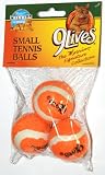 9 Lives, The Morris Signature Collection - Small Orange Tennis Balls, 3 Pack (1 Pack)