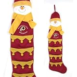 51" NFL Washington Redskins Plush Snowman Christmas Holiday Card Holder