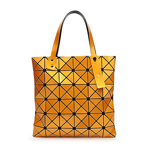 HIFISH HB125065C7 PU Leather Korean Style Women's Handbag,Bucket-Type Plaid Bag