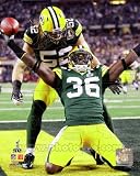 Nick Collins & Clay Matthews - Touchdown Celebration from Super Bowl XLV - Green Bay Packers NFL 8x10 Photo