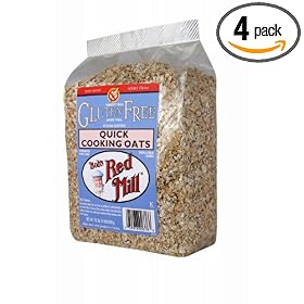 Bob's Red Mill Gluten Free Quick Cooking Oats, 32-Ounce Bags (Pack of 4)