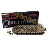 525 O-Ring O Ring Motorcycle Chain with 108 Links Gold by Volar Motorsport