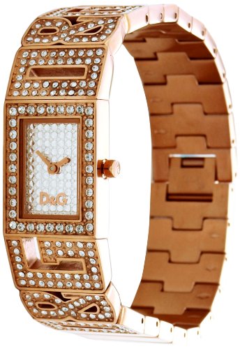 Dolce & Gabbana Women's DW0288 Gold Gold Tone Stainles-Steel Quartz Watch with White Dial