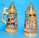 Black Forest Cuckoo Clock German Beer Stein 0.25 Liter