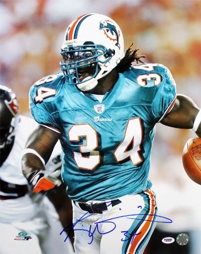Ricky Williams Signed Autographed Miami Dolphins 16x20 Photo PSA