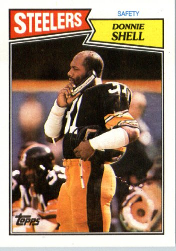 1987 Topps # 293 Donnie Shell Pittsburgh Steelers Football Card- Near Mint to Mint Condition - In Protective Screwdown Display Case!