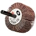 3M Flap Wheel Type 83 244D, Shaft, 2-1/2" Diameter x 1" Width, 80 Grit (Pack of 10)