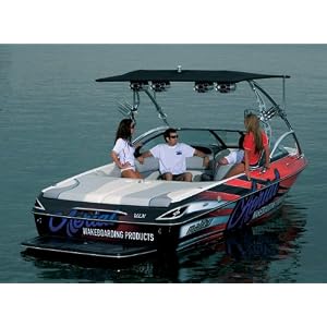 Aerial Eclipse Bimini for Wakeboard Towers - Sunbrella Jet Black by