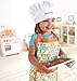 Hape E3114 Gingerbread Baking Set & E3119 Chef's Apron Play Food Sets with Coloring Book