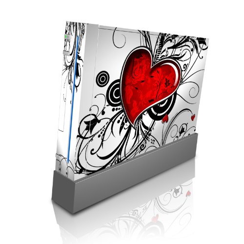 Protective Skin for Nintendo Wii - My Heart (Glossy finish) - High quality precision engineered removable adhesive skin for Nintendo Wii by DecalGirl