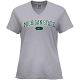 Nike Michigan State Spartans Ash Ladies Classic Arch T-shirt