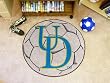 Univ of Delaware Soccer Ball 29" Round Floor Mat (Rug) - Delaware Fightin' Blue Hens