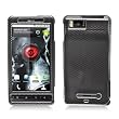 Motorola DROID X MB810 & Droid X2 MB870 (Verizon) Snap On Protector Hard Case "Carbon Fiber Check" Design