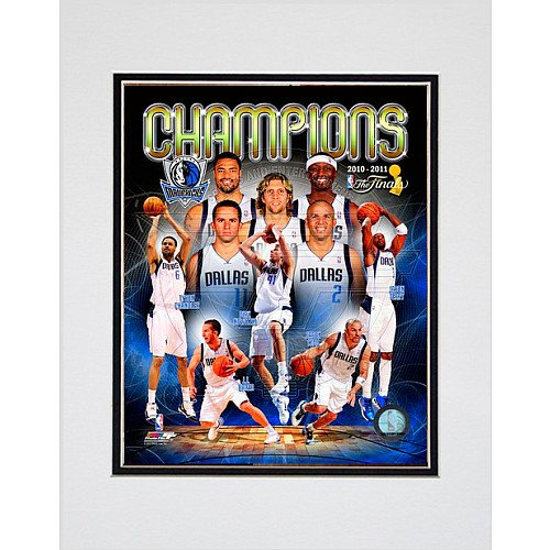 Photo File Dallas Mavericks 2011 Nba Finals Champions Matted 8X10 Photo