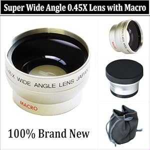 WIDE ANGLE MACRO LENS The Sony SR68, SR88, HDR-XR100 HDR-XR200 Handycam Camcorder