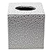 JustNile Toilet Tissue Box Cover - Silver/White Victorian B