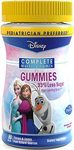 Disney Frozen Complete Multi-Vitamin Gluten-Free Gummies, 60 count - Buy Packs and SAVE (Pack of 5)