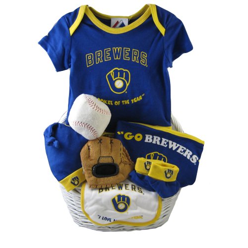 Milwaukee Brewers Baby Gift Basket Christmas and New Year Deals Budget