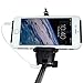 iSunnao Selfie Stick Self Shooting Monopod - Extendable Handheld Portrait Monopod - 3.5mm Wired Remote Control with Adjustable Holder - for Both iOS and Android Smartphones (Wired Remote - Black)