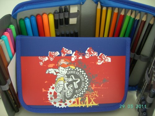Federtasche 50 Teile gef&Atilde;&frac14;llt : Federmappe,Etui,M&Atilde;&curren;ppchen,Federm&Atilde;&curren;ppchen 
