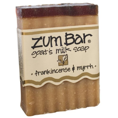 Indigo Wild: Zum Bar Goat's Milk Soap, Frankincense & Myrrh 3 oz (3 pack)