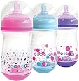 The First Years Gumdrop Wide Neck 3 Piece Bottle Assortment, 8 Ounce