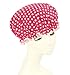 Shintop Waterproof Shower Cap Adult Resizable Double Layer Environmental Bath Hat Chiffon+EVA Rose Dot (Rose)