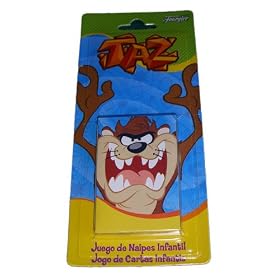 Taz Kids Game Playing Cards by Fournier - Juego de Naipes Infantiles del Demonio de Tazmania