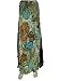 Christmas Gift-Brown Floral Printed Elastic Waist Boho Long Skirt for Womens