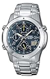 Casio - WVQ-620DE-2AVER - Montre Radio Piloté - Acier - Quartz Analogique - Chronographe - Affichage 24h - Dateur - Etanche 10ATM- Bracelet Acier