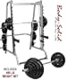 Body Solid Series 7 Smith Machine w/ 400 lb. Rubber Grip Olympic Weight Set GS348Q, OSR400S