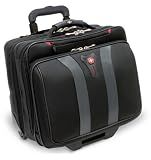 Wenger Pilotenkoffer aus Polyester mit Rollen, Schwarz, 42x43x25,5 cm, 21 Liter
