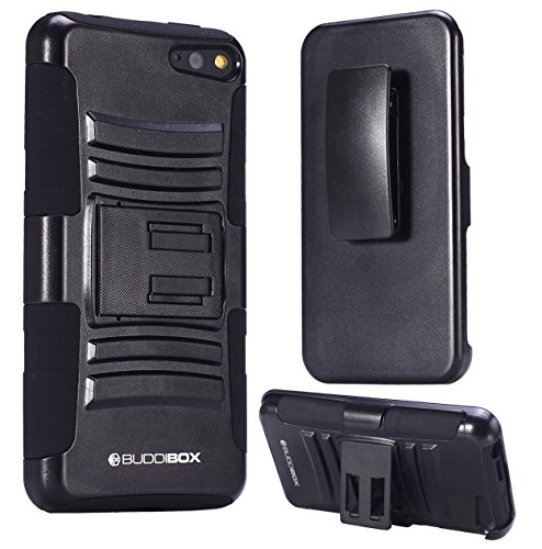 Fire Phone Case, BUDDIBOX [HSeries] Heavy Duty Swivel Belt Clip Holster with Kickstand Maximal Protection Case for Amazon Fire Phone, (Black)