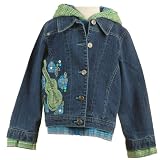 Girls Outerwear GREEN GUITAR DENIM Jean Jacket Coat Fall CR KIDS Girl 5-14