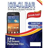 Samsung Epic 4g Touch D710(Sprint)/Galaxy S II(US Cellular) ICE-CLEAR(TM) Full-LCD Screen Protector - 2 PCS Smooth Finish Ultra-Clear HD (ICE-CLEAR Packaging) -- 45 DAYS MONEY-BACK + LIFETIME REPLACEMENT GUARANTEE! THE BEST FITTED PROTECTOR IN THE MARKET!