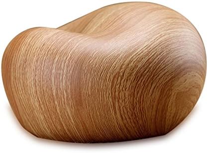 Camile Ultrasonic Humidifier Cool Mist 200ml Sleek Design Aroma Oil Diffuser with 6 Timer Settings 7 LED Color Changing Lamps, 10 Hours Continuous and Adjustable Cool Mist, Auto shut off,Light-Wood