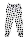 (バルマン)Valman レギパン 裏起毛 チェック柄 千鳥柄 ゼブラ柄 レギンスパンツ[131-7509] (L, ブロックチェック)