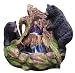 Alpine Corp GXT252 2 Bears Climbing on Rainforest Fountain with Led Lights