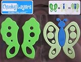 Chunky Layers Design Stamps: Spotted Butterfly on See-Thru Mount