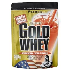 Weider Proteinpulver Gold Whey, Erdbeere, 500 g