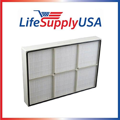 LifeSupplyUSA True HEPA Filter Replacement Compatible Whirlpool Whispure Air Purifier AP150 AP250 Sears Kenmore 83353, 83374 83234 SMALL