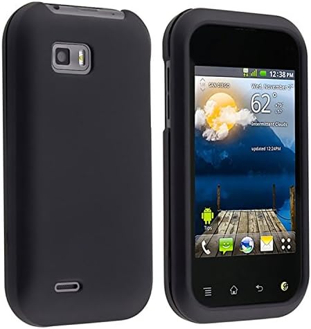 Black Hard Case Cover for LG Mytouch Q LG Maxx Qwerty C800