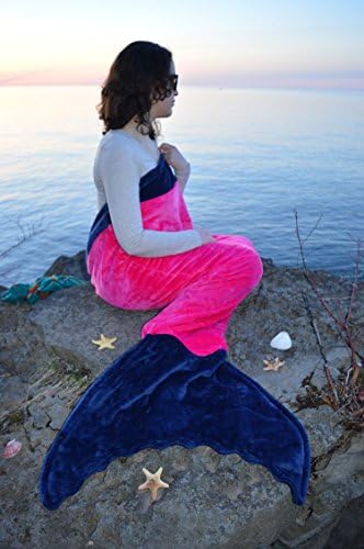 Adult / Teen Mermaid Tail Blanket in 5 Different Colors Super Soft Best Gift ever