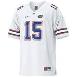Nike Florida Gators #15 White Authentic Football Jersey